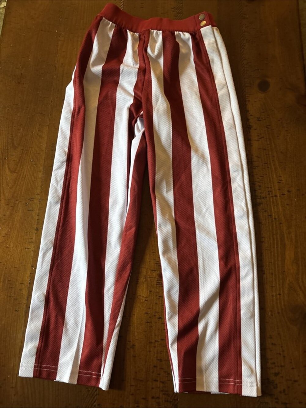 Gen2 Youth IU Hoosier Red & White Striped Game Pants Size 8 Track Pants